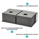 Farmhouse Double Bowl Sink With 50/50 Layout