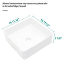 Modern Ceramic Rectangular Vessel Bathroom Sink