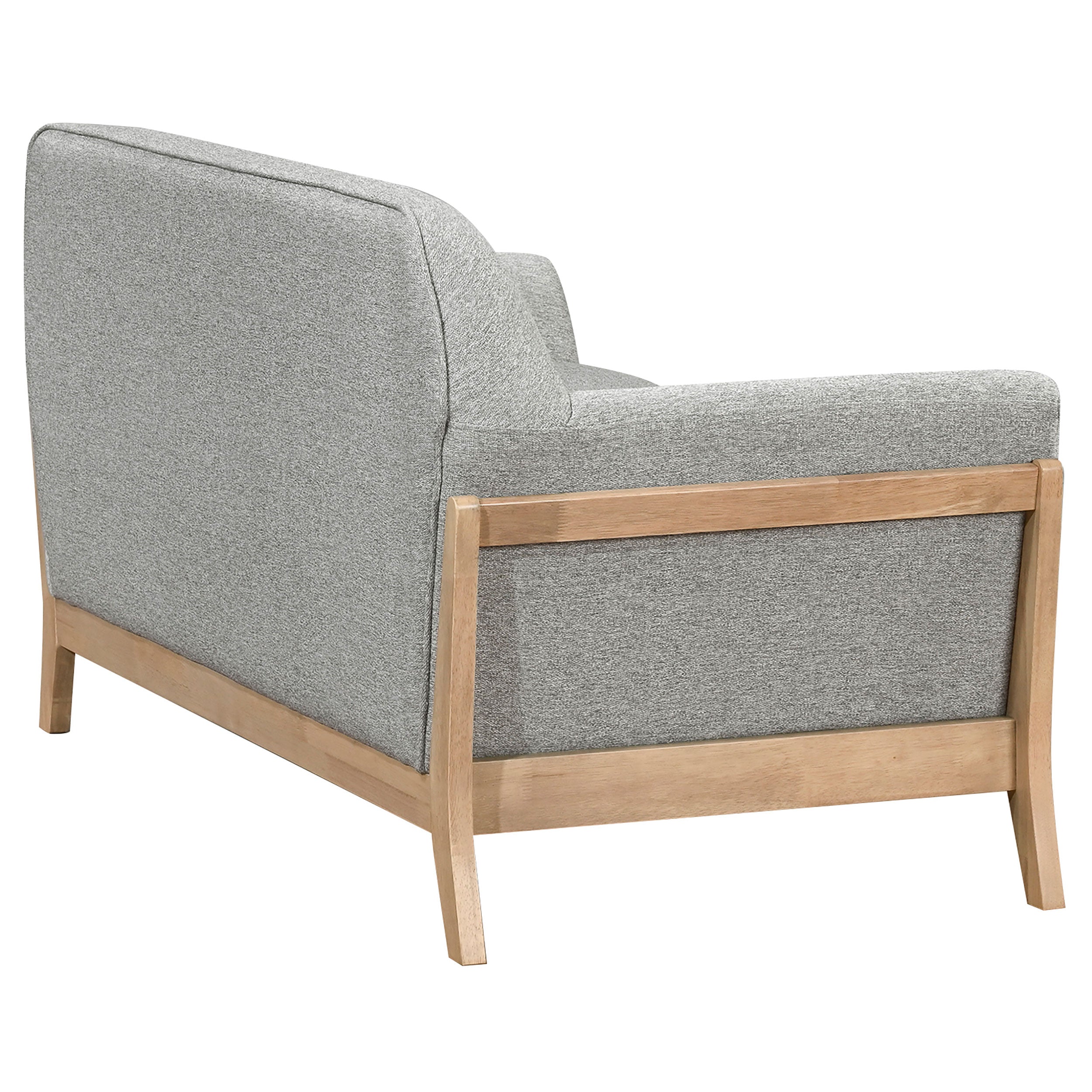 Vaughn 2-piece Fabric Upholstered Flared Arm Sofa Set Grey — view 9
