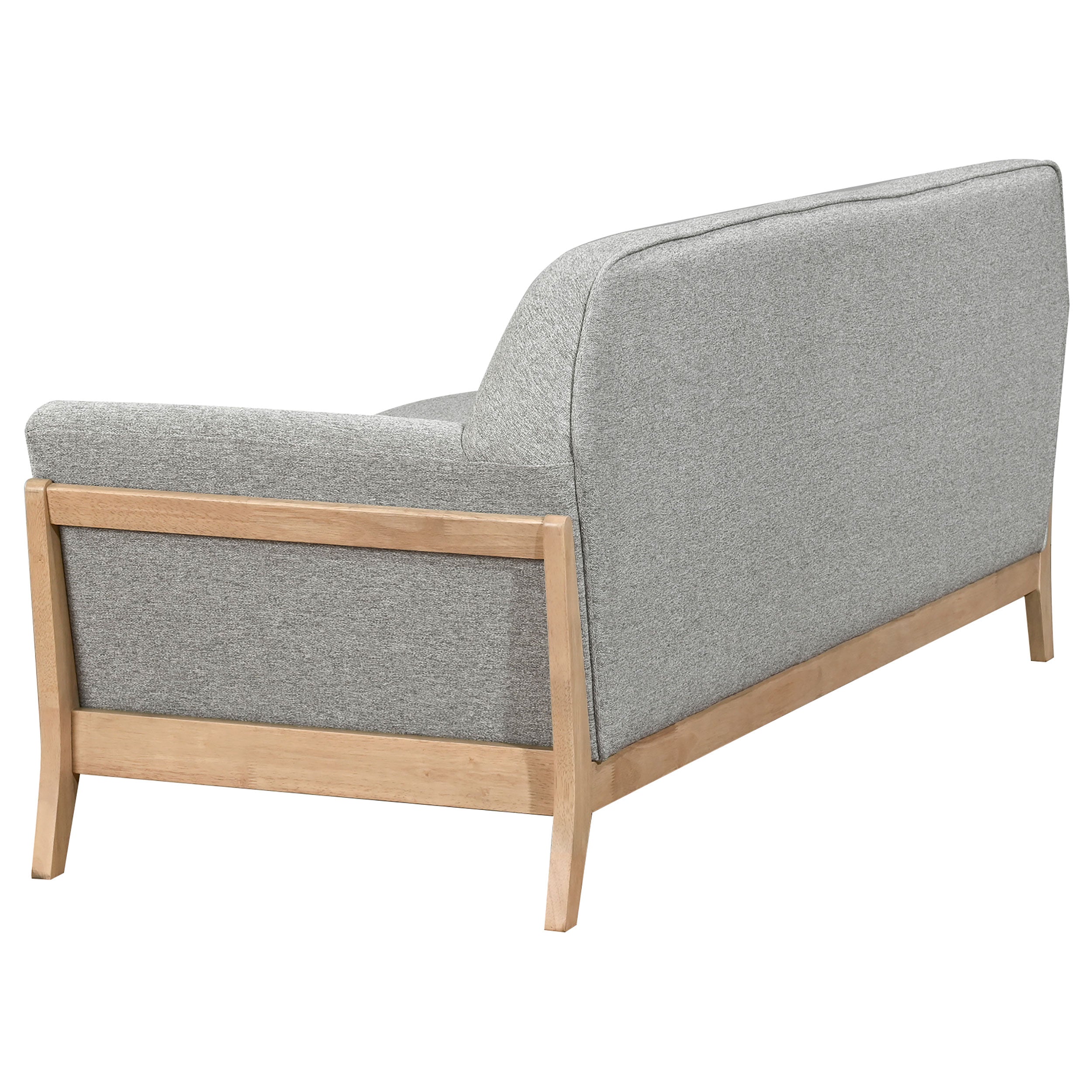 Vaughn 3-piece Fabric Upholstered Flared Arm Sofa Set Grey — view 5