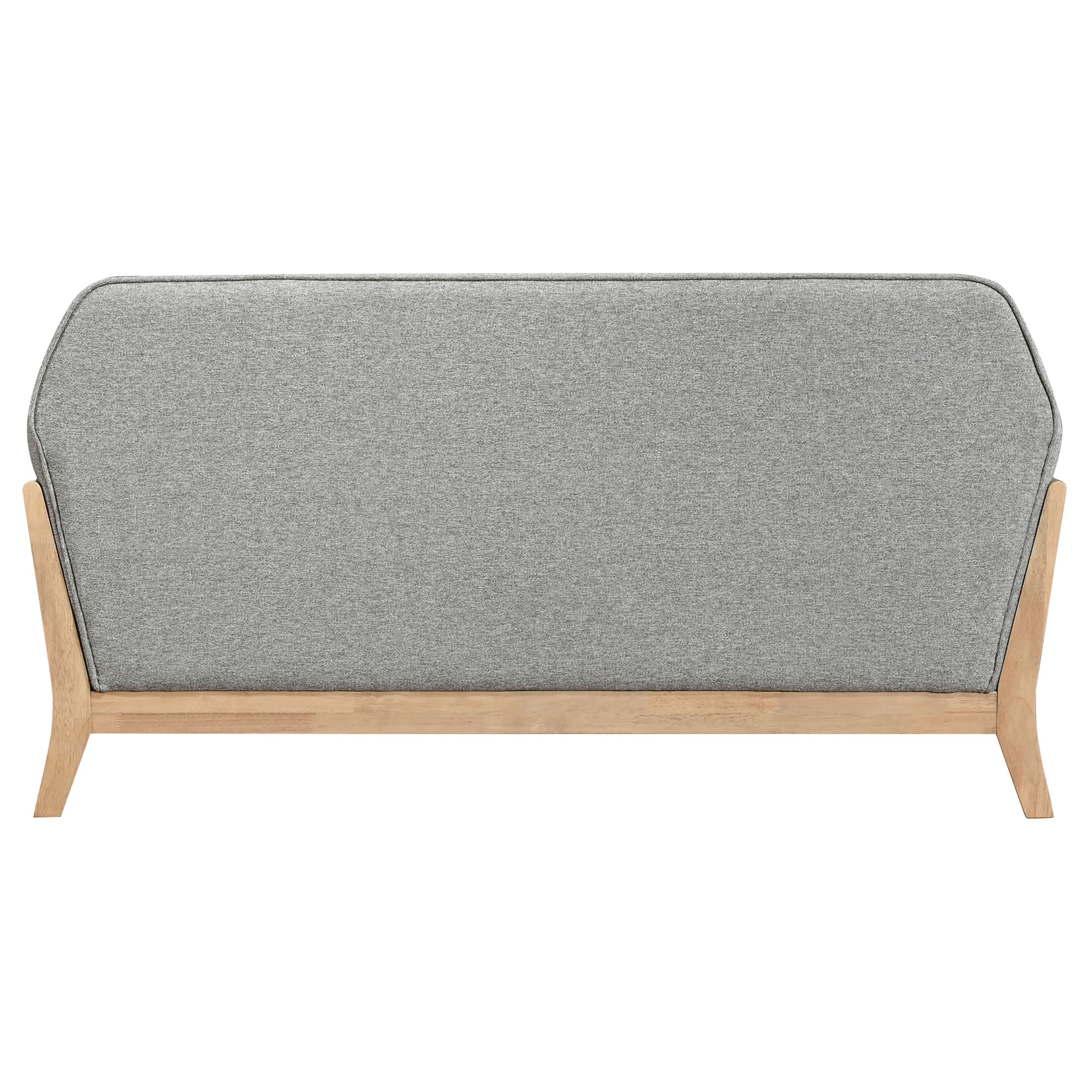 Vaughn Fabric Upholstered Flared Arm Loveseat Grey — view 6