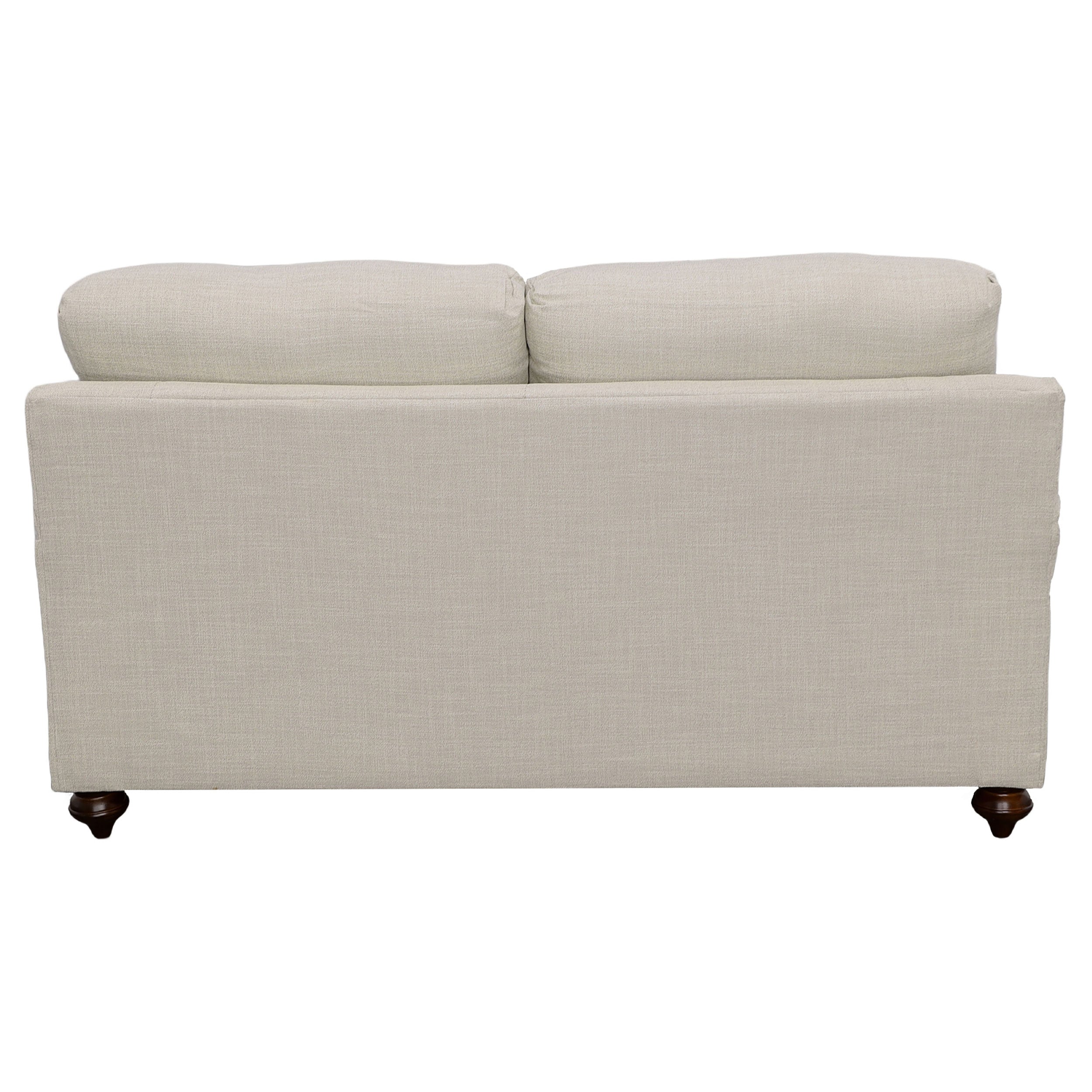 Glenn Upholstered English Arm Loveseat Light Grey and Grey — view 6