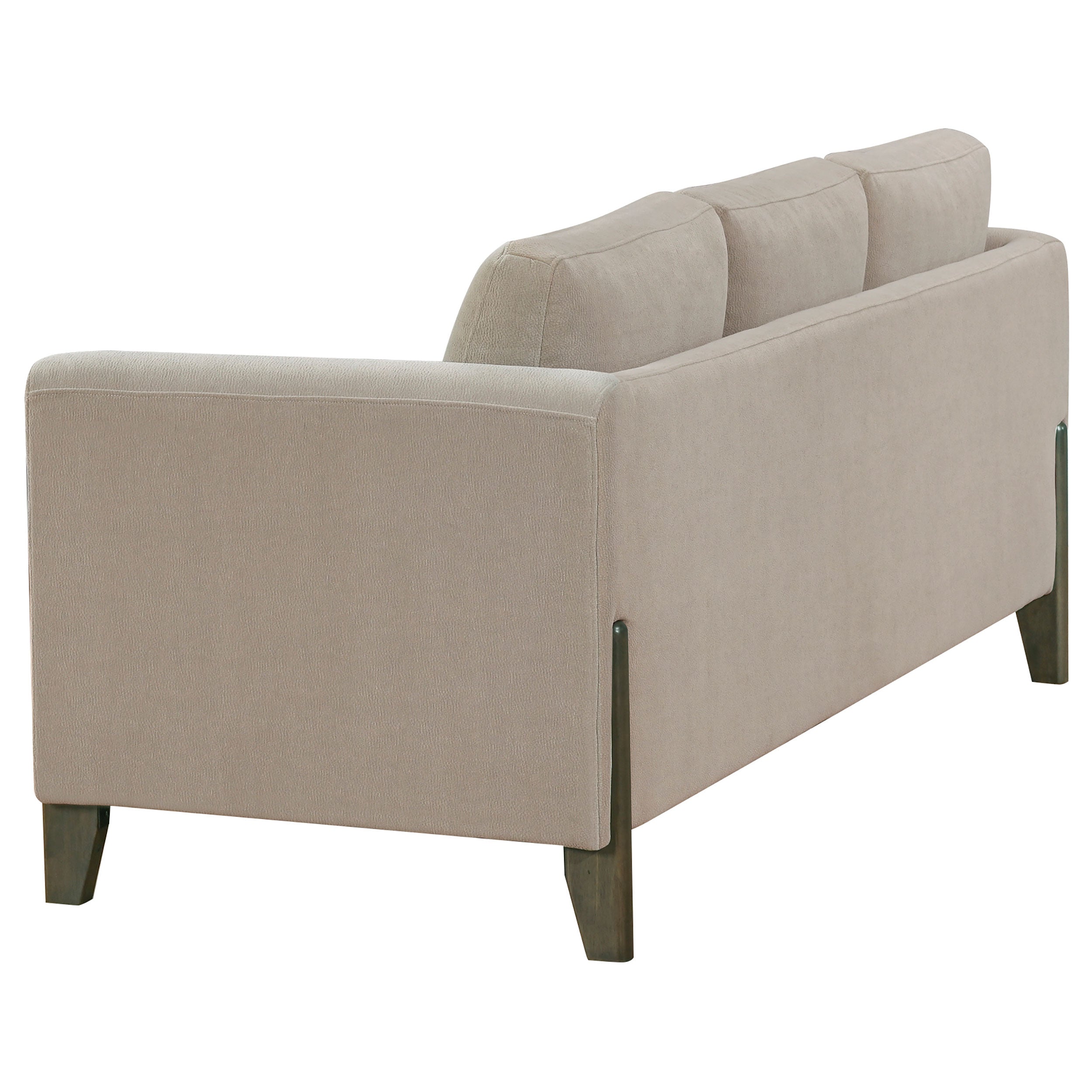 Islington 3-piece Upholstered Panel Arm Sofa Set Taupe — view 5