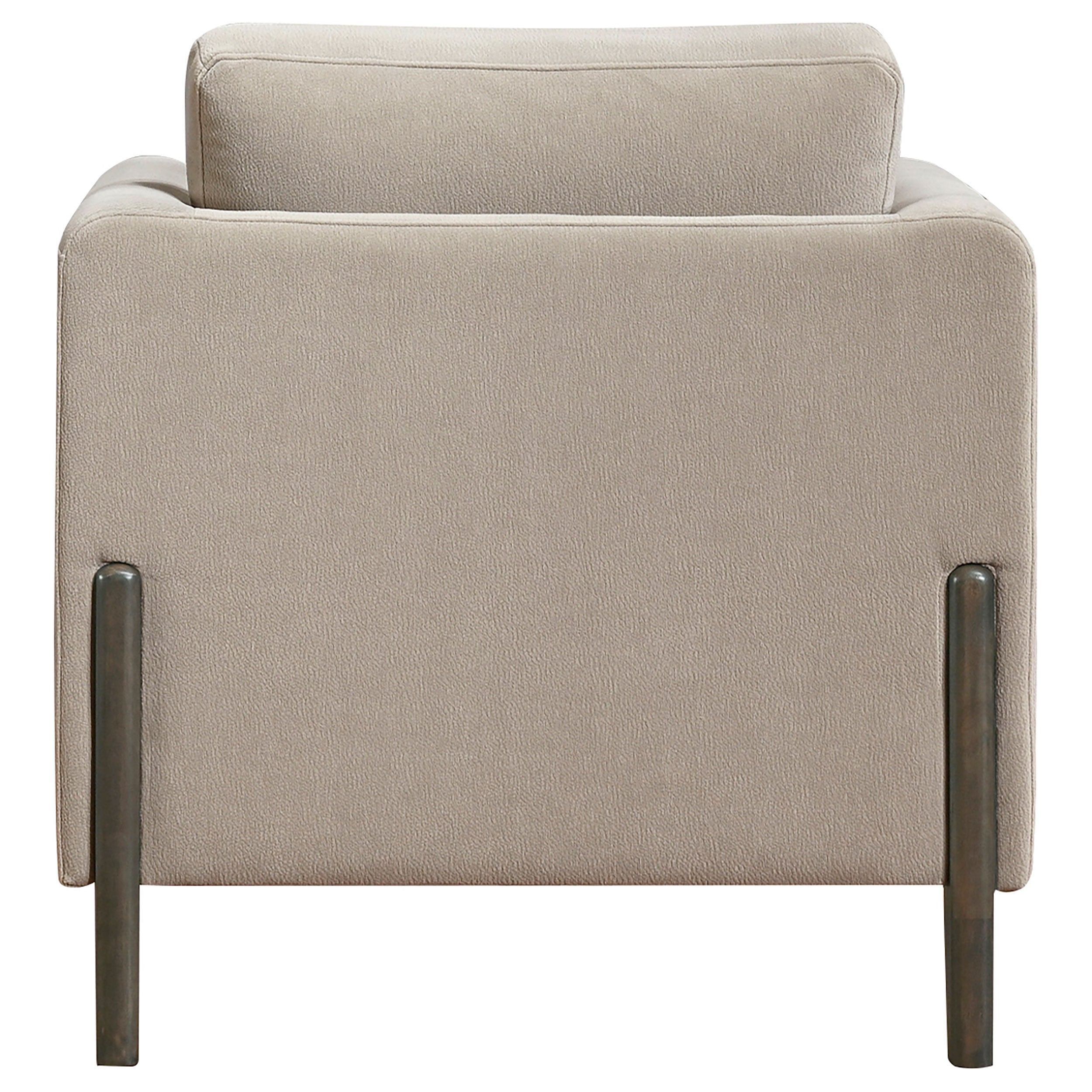 Islington Fabric Upholstered Panel Arm Accent Chair Taupe — view 5