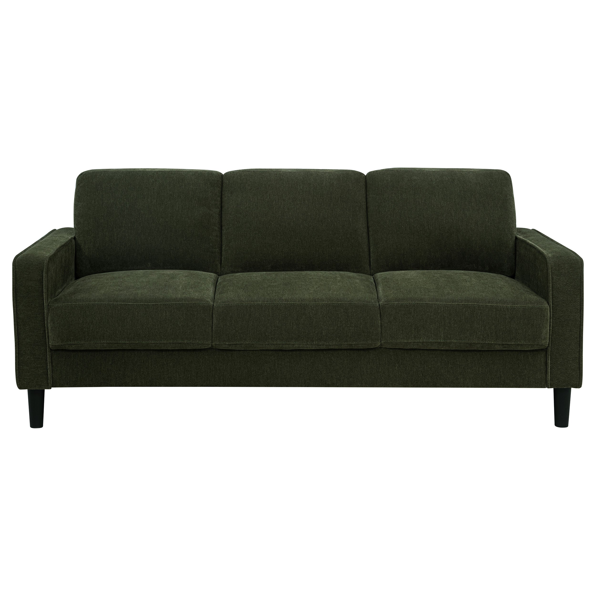Ruth 3-piece Fabric Upholstered Track Arm Sofa Matcha Green — view 4