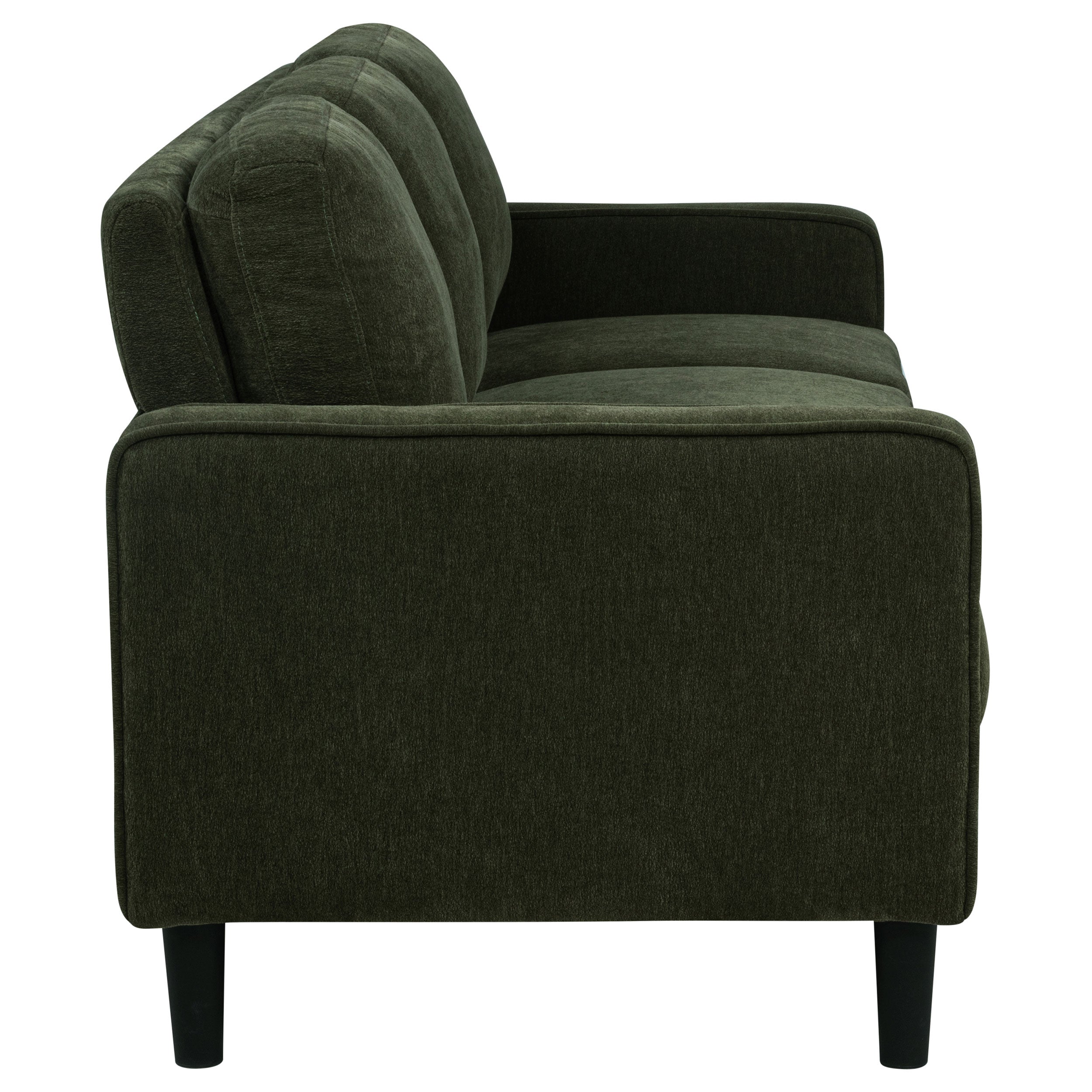 Ruth 3-piece Fabric Upholstered Track Arm Sofa Matcha Green — view 6