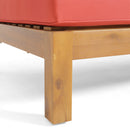 Brava - X Back Corner Bench With Coffee Table