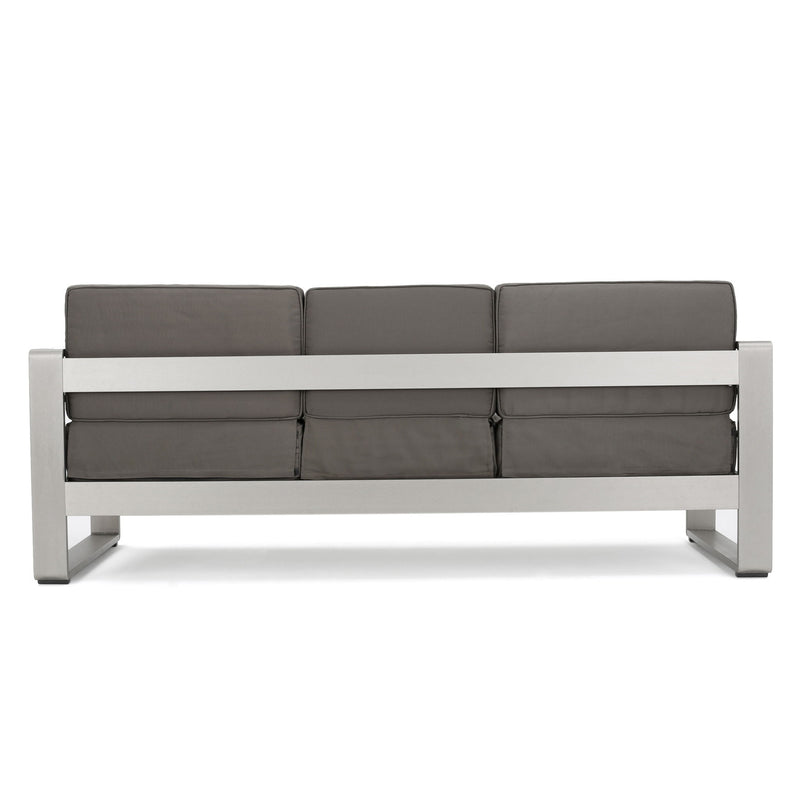 Cape Coral - Modern 3 Seater Sofa With Metal Tray