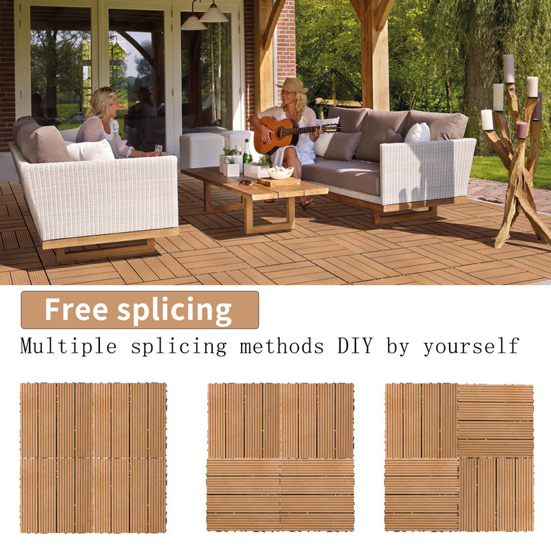 Composite Deck Tiles, Resist Rust, Water, Weather