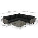 Tahiti - Sofa Set - Black