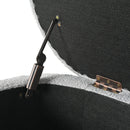 Upholstered Oval Storage Bench For Living Room