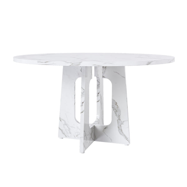 Round Dining Table For 4 - White