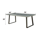 Kaylia - Dining Table - Aluminum & Gunmetal - Atlantic Fine Furniture Inc
