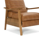 Asher - Modern Push Back Recliner With Wood Arms