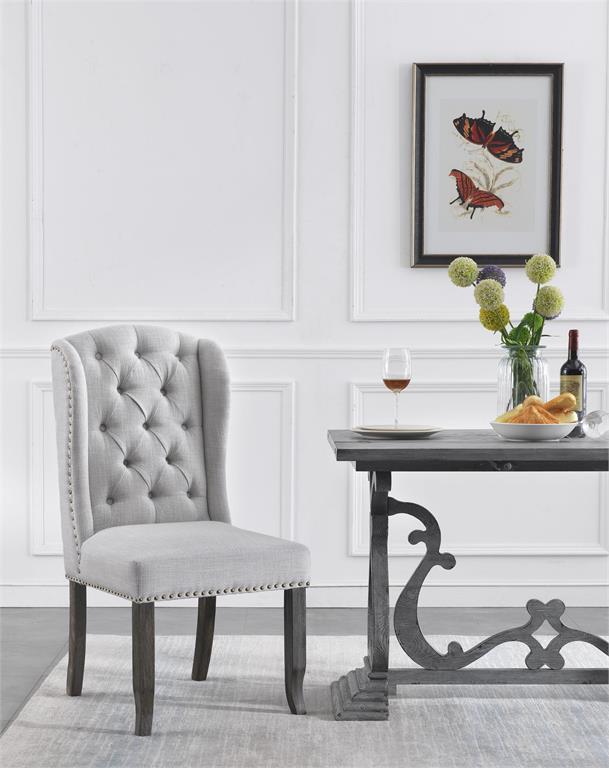 Juliet Set of 2 Side Chairs with Nailhead Trim