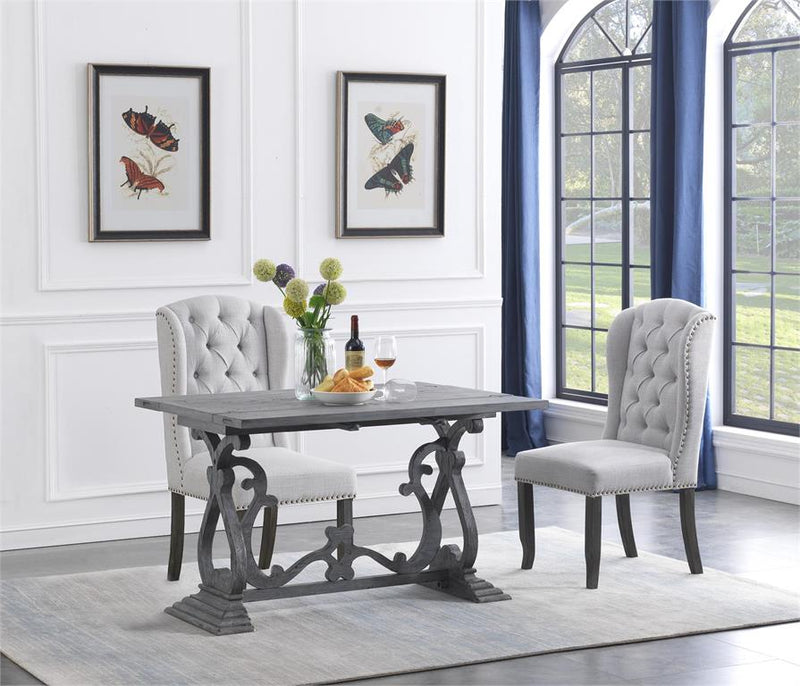 Juliet Set of 2 Side Chairs with Nailhead Trim