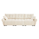 Modern Sofa & Pillows, Textured Cover, High Rebound Cushions