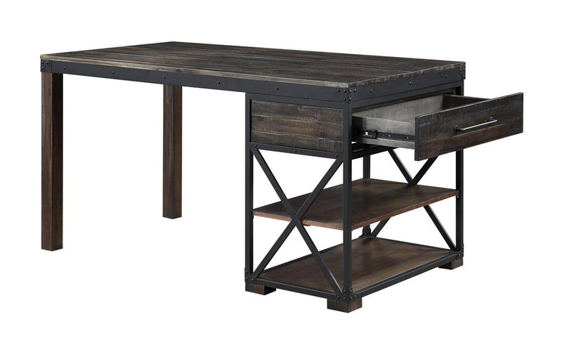 Functional Canyon Ridge Brown Counter Height Dining Table