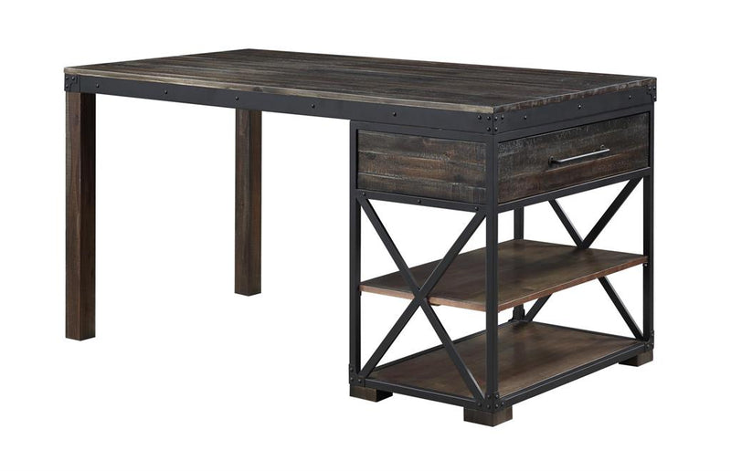 Functional Canyon Ridge Brown Counter Height Dining Table