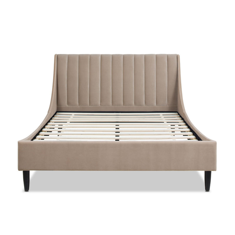 Aspen - Vertical Tufted Modern Headboard Platform Bed Set