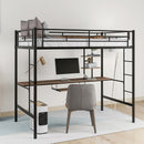 Loft Bed with Desk and Shelf , Space Saving Design,Twin(OLD SKU:MF193081AAB)
