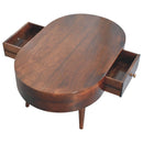 Rounded Wood Table