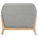 Vaughn - Fabric Upholstered Flared Arm Accent Chair - Gray