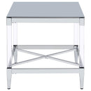 Lindley - Square Tempered Mirror Acrylic Table