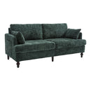 Chenille 2 Seater Sofa With LED Light, USB Charging Port, And Storage Bag