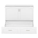 Murphy Wall Bed With Drawer And A Set Of Sockets & USB Ports, Pulley Structure Design