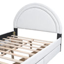 Teddy Upholstered Platform Bed With Four drawers, Full