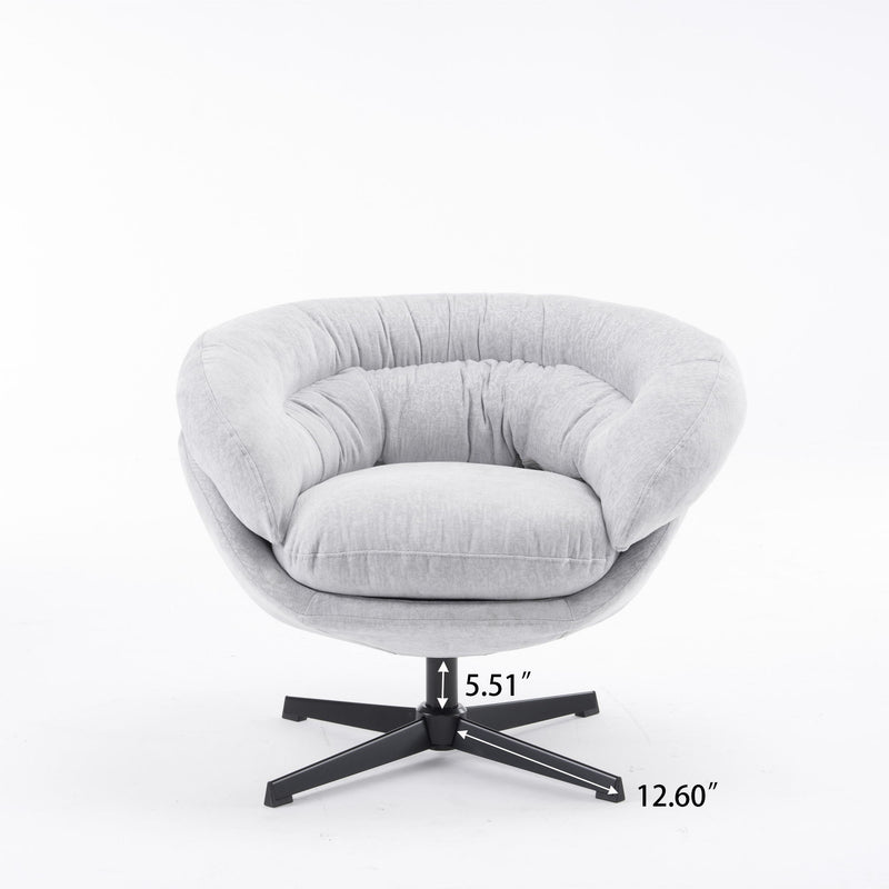 Modern Chenille Office Chair With 360 Degree Swivel