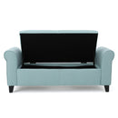Hayes - Armed Storage Bench With Rolled Arms And Button Tufting