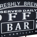 Floating Coffee Bar Shelf With Coffee Pod Holder, Hooks And Storage Shelf - Black