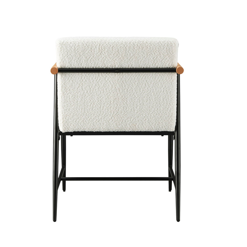 Modern Dining Chair With Iron Frame (Set of 2)