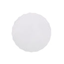 Outdoor End Table With Scallop Edge - Antique White