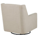 Sorrel - Fabric Upholstered Swivel Glider Arm Chair - Latte