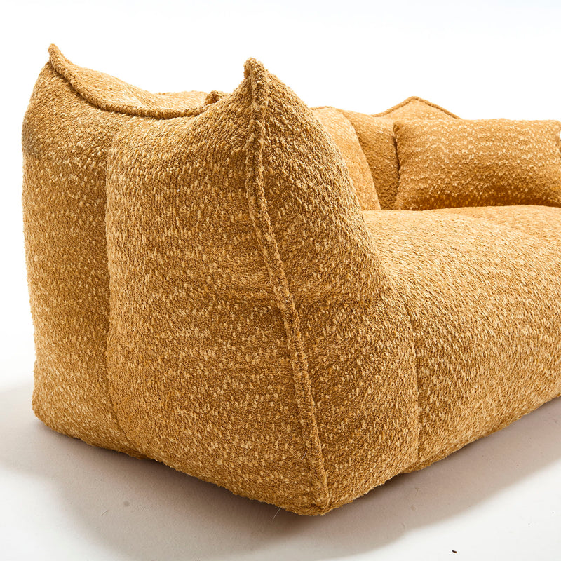 Comfortable Dual Beanbag Chair With High Resilience Foam Core For 2 People