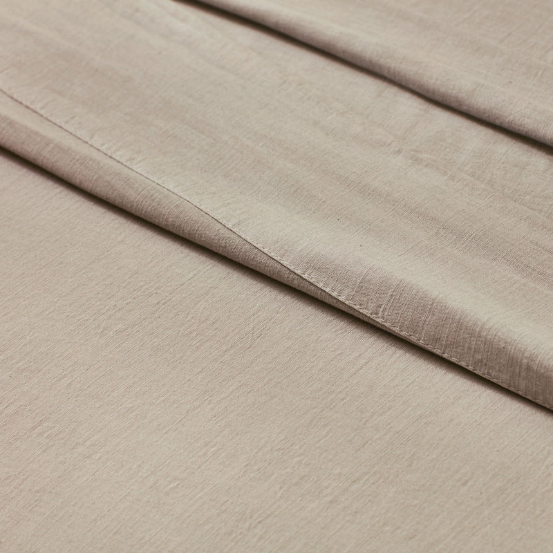 Linen-Weave Cotton California King Sheet Set - Sand