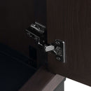 Modern Freestanding Bathroom Vanity With Ceramic Sink, Hot And Cold Faucet, Storage Cabinet & Open Shelf