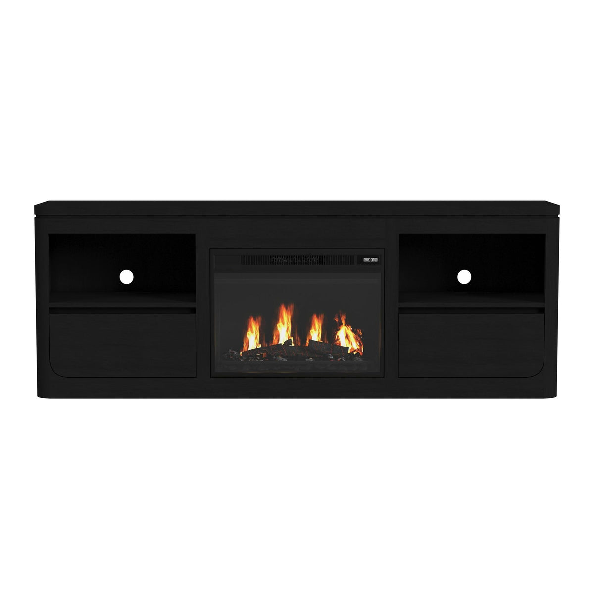 Rosalie TV Console in Black by Elements International, view 18