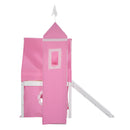 Loft Bed With Slide Tent And Tower Fun Playhouse Design