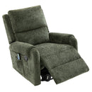 Manual Recliner Massage Chair With Swivel Rocker, 8 Massage Modes, Side Storage Pocket