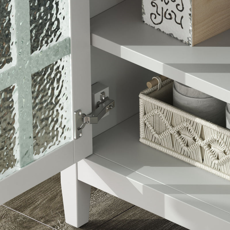 Bathroom Vanity With Ceramic Sink, Adjustable Shelf & Tip Out Tray