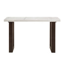 Edwyn - Natural Marble Top End Table