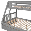 Bunk Bed With Drawers, Ladder And Storage Staircase