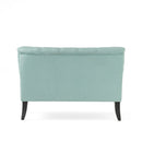 Nicole - French Style Upholstered Loveseat With Tufted Backrest