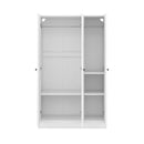 3 Door Shutter Wardrobe With Shelves
