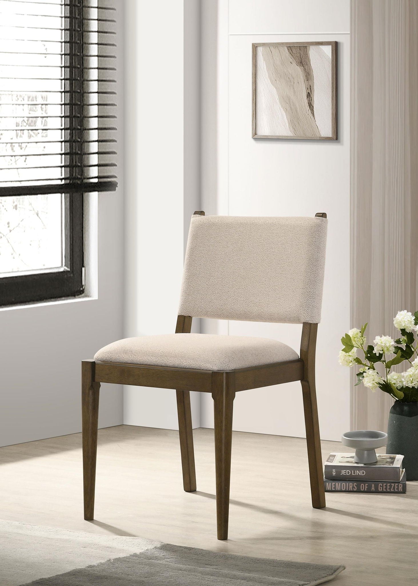 Ottowa Upholstered Dining Side Chair Brown (Set of 2) - Atlantic Fine Furniture Melbourne FL