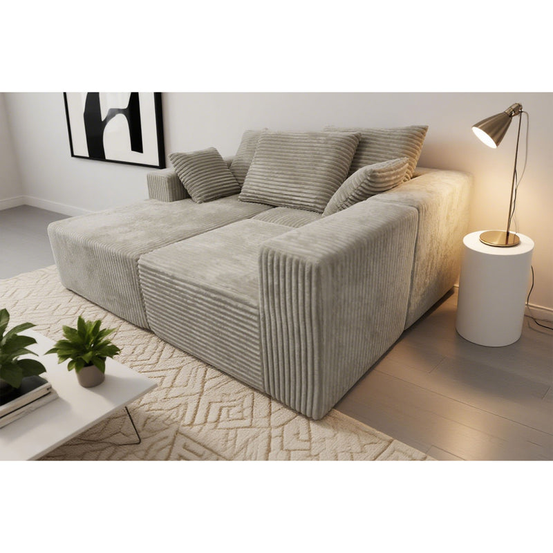 Corner Combination Sofa Sectional Couch With Soft Plush Fabric